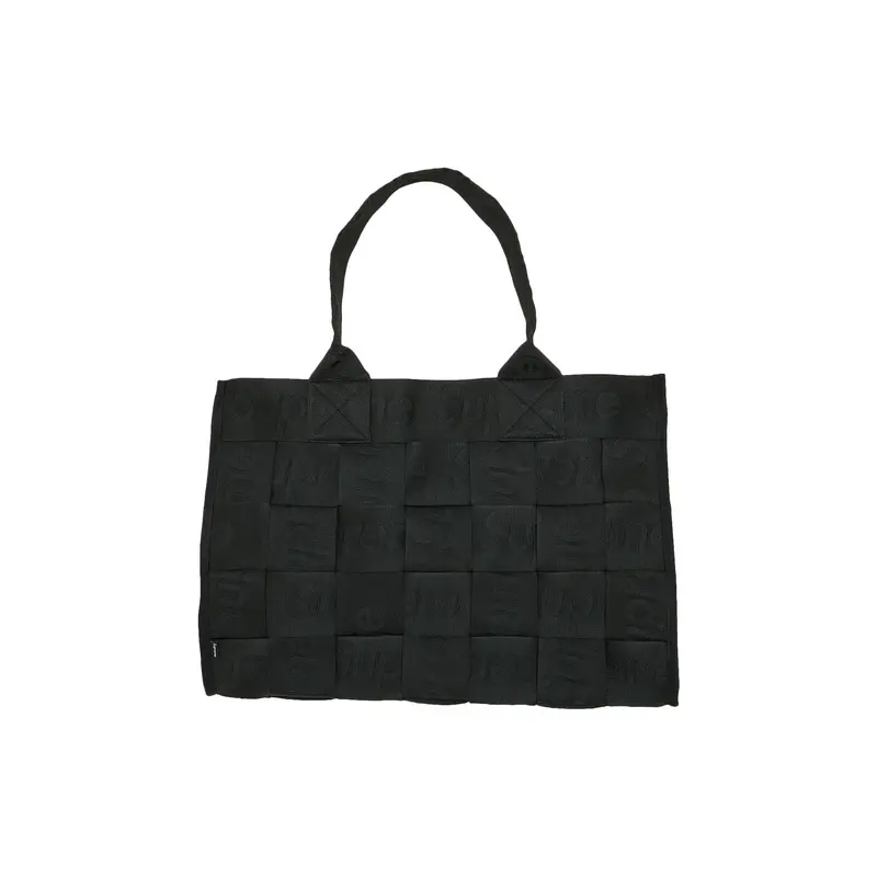 Supreme Woven Large Tote Bag &apos;Black&apos;