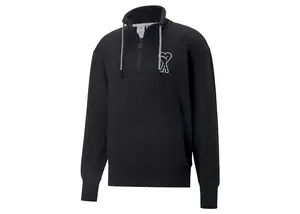 Puma x Ami Half Zip Sweatshirt Black