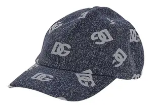 Dolce & Gabbana Dolce &amp; Gabbana DG Logo Jacquard Denim Baseball Cap Grey