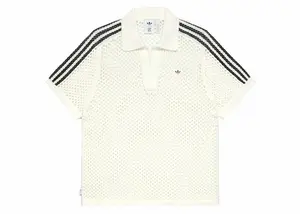 adidas x Edison Chen Crochet Polo Shirt White