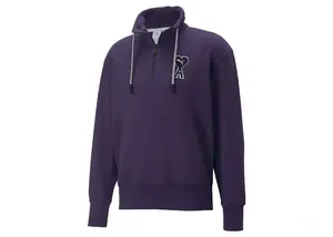 Puma x Ami Half Zip Sweatshirt Deep Plum