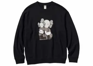 KAWS x Uniqlo Longsleeve Sweatshirt (Asia Sizing) Black