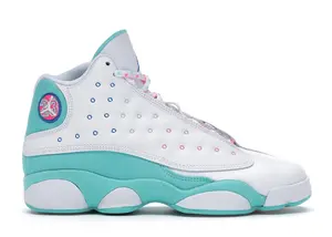 Jordan 13 Retro White Soar Green Pink (GS)
