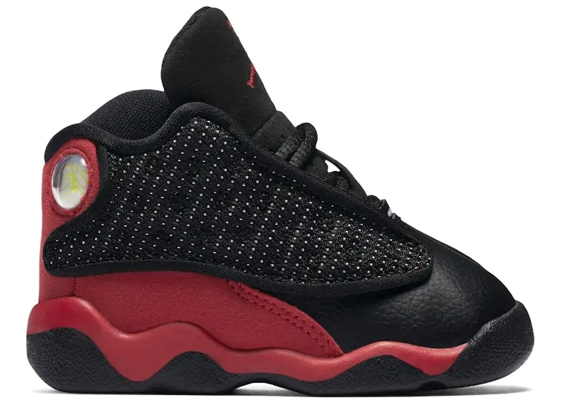 Jordan 13 Retro Black White True Red (TD)