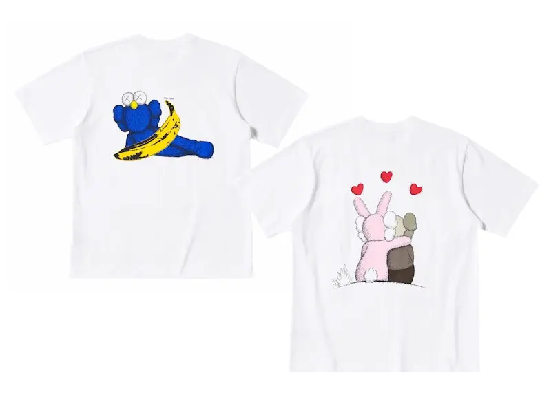 KAWS x Uniqlo Warhol UT Graphic 471321/476350 T-shirt Set White/White