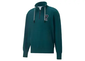 Puma x Ami Half Zip Sweatshirt Varsity Green