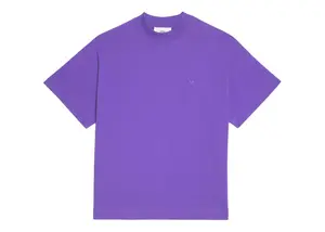 Ami Paris Ami de Coeur Organic Cotton T-Shirt Purple