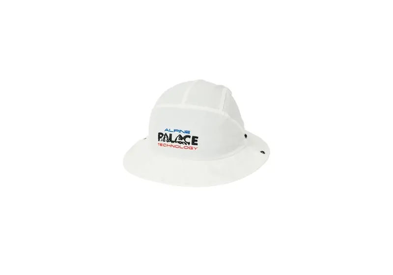 Palace Alpine Tech Bucket Hat White