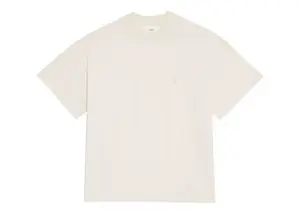 Ami Paris Ami de Coeur Organic Cotton T-Shirt Off White
