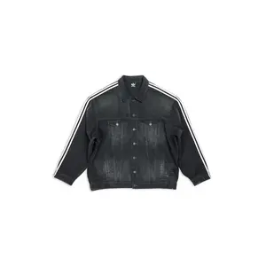 Balenciaga x adidas Oversized Denim Jacket Black