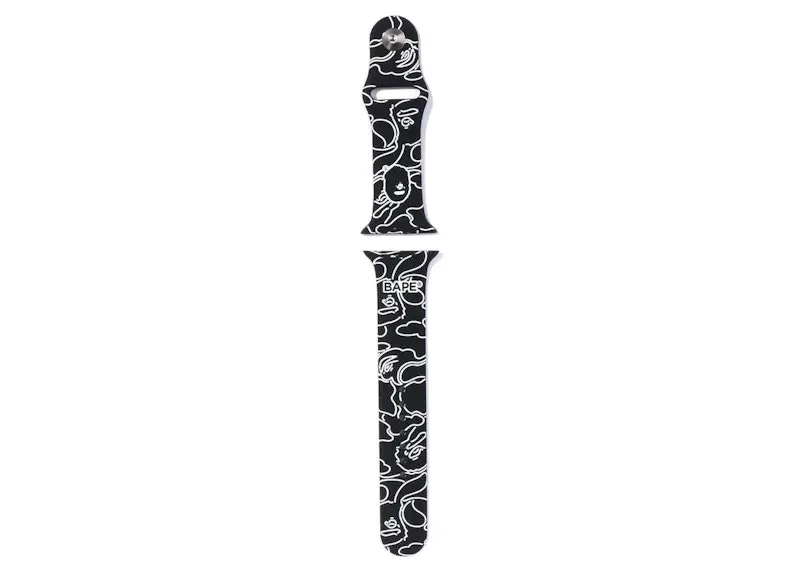 BAPE Neon Camo Apple Watch Band (41/45mm) Black