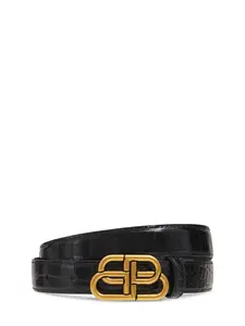 BALENCIAGA Bb Leather Belt