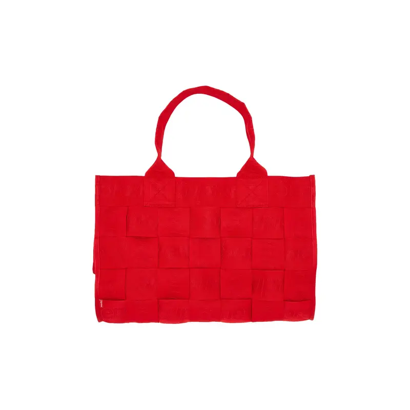 Supreme Woven Large Tote Bag &apos;Red&apos;